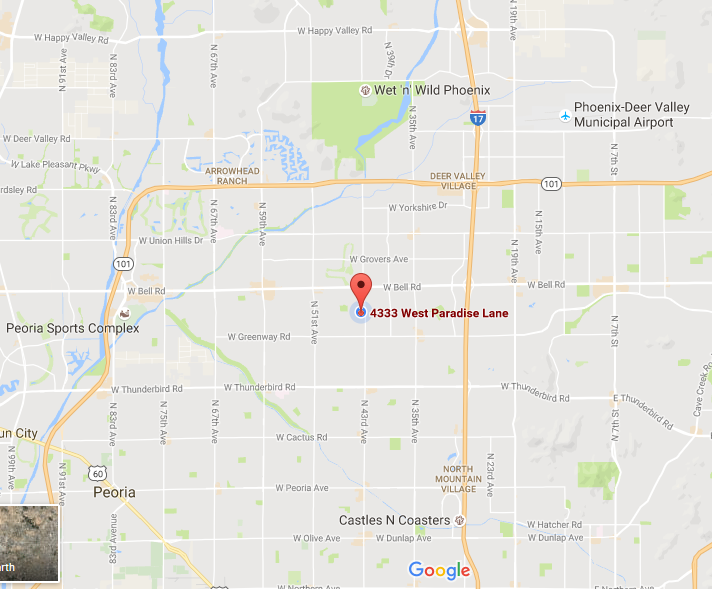 pet sitting North Phoenix service area map